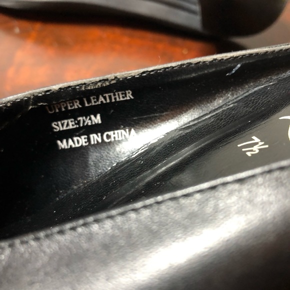 J.JILL MULES pumps soft BLACK LEATHER 7 1/2 women’s size 7.5 EUC - Picture 5 of 5